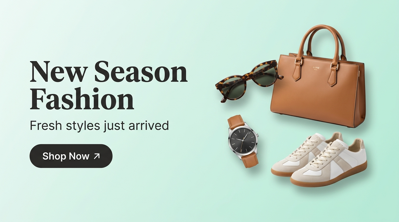 New Season Fashion - fresh styles just arrived
